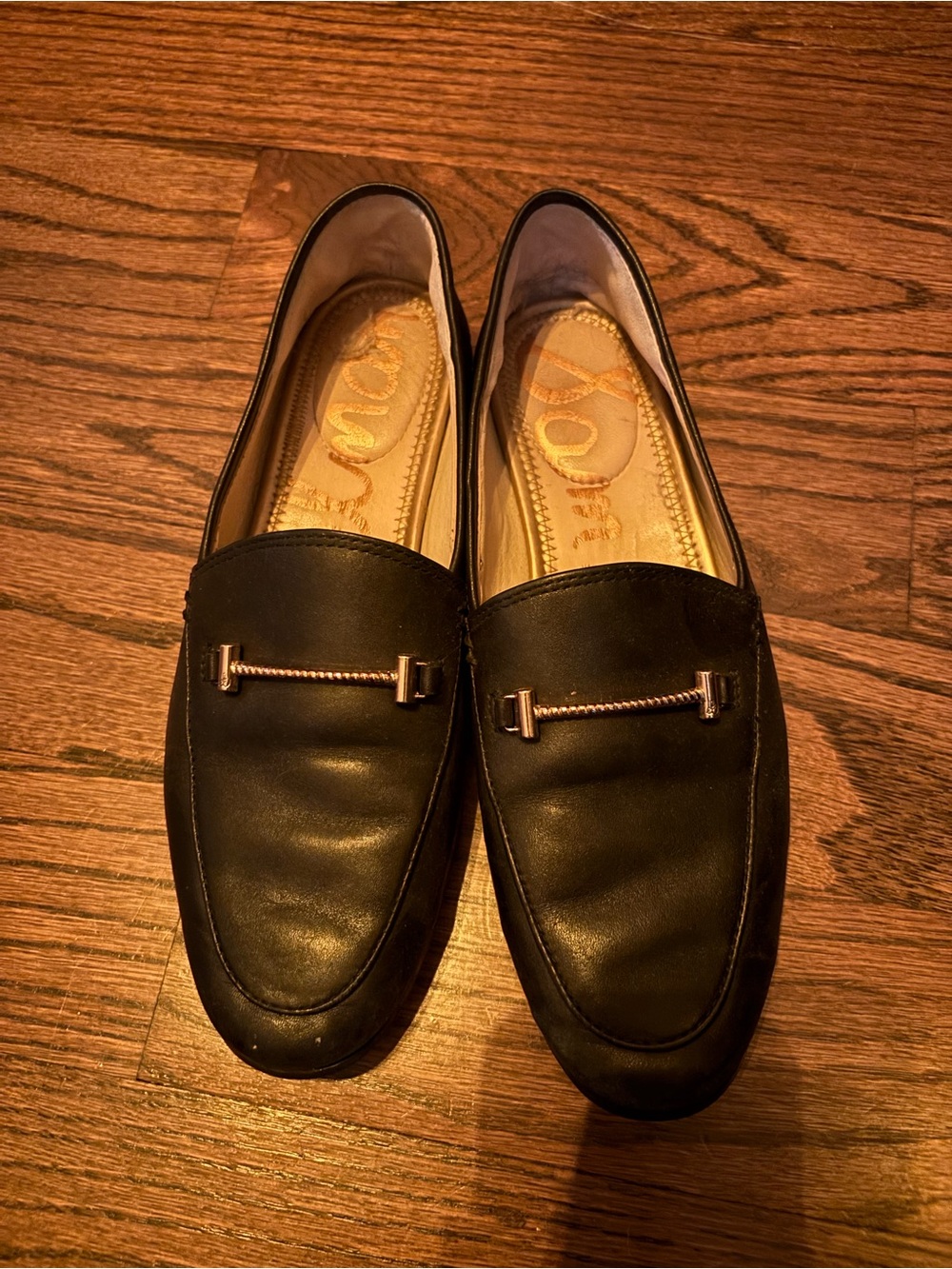Sam Edelman- Lior Black Almond Toe Flats Loafers - Picture 5 of 6